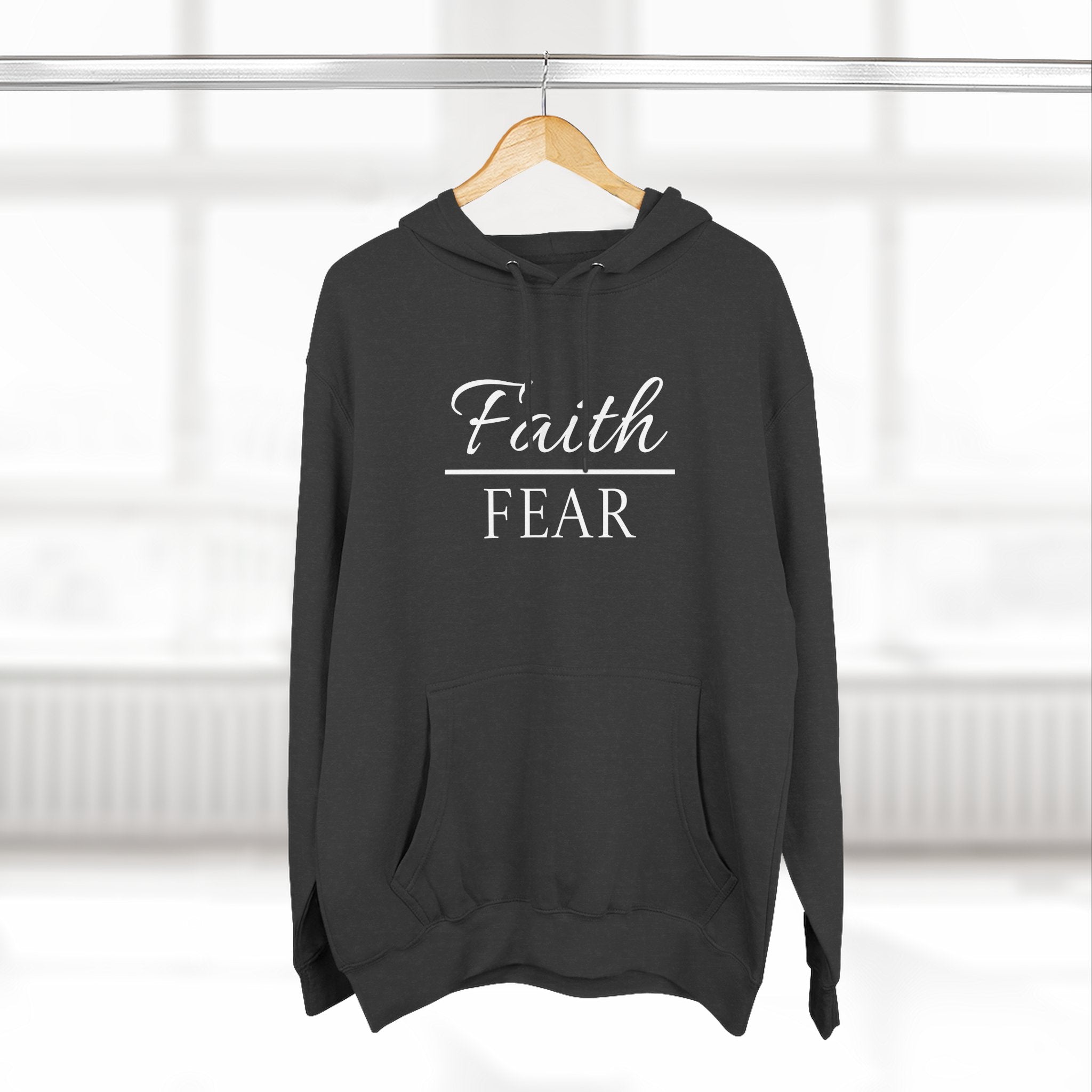 Fleece Hoodie - Faith over Fear
