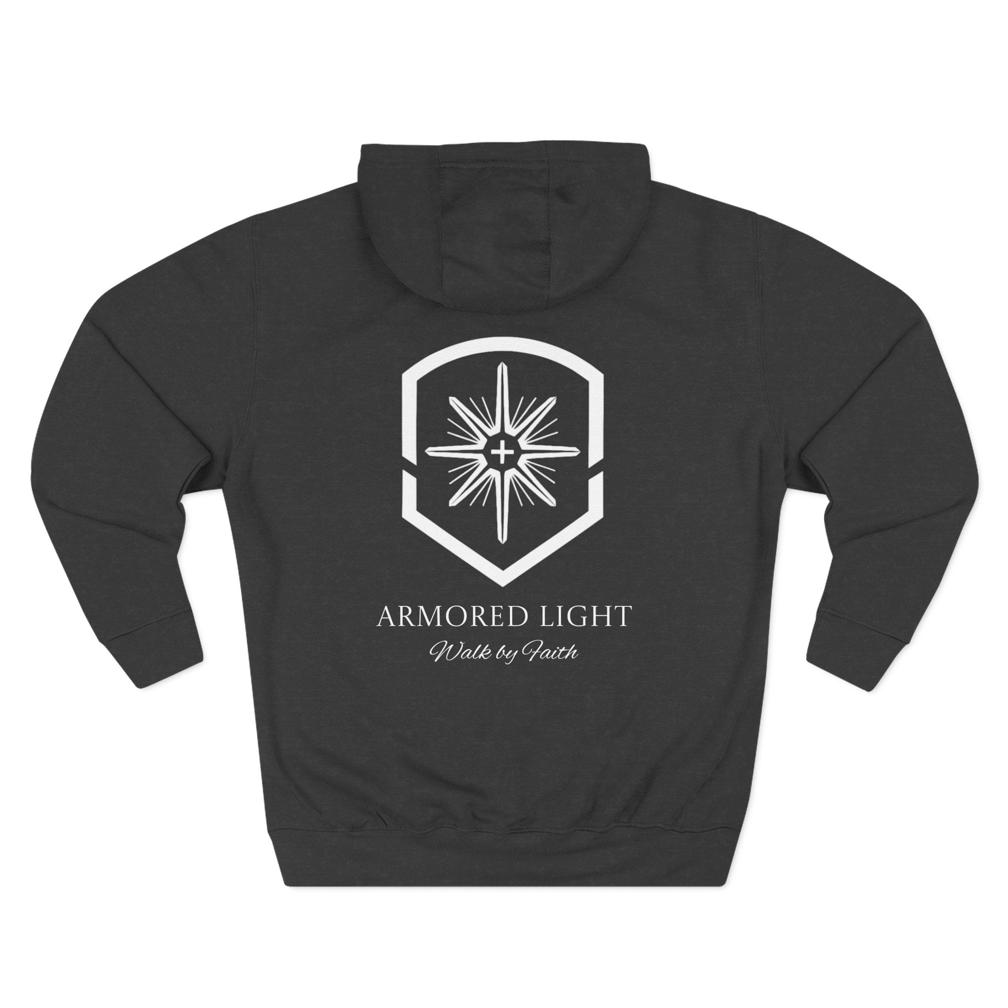 Fleece Hoodie - Armored Light Walk by Faith