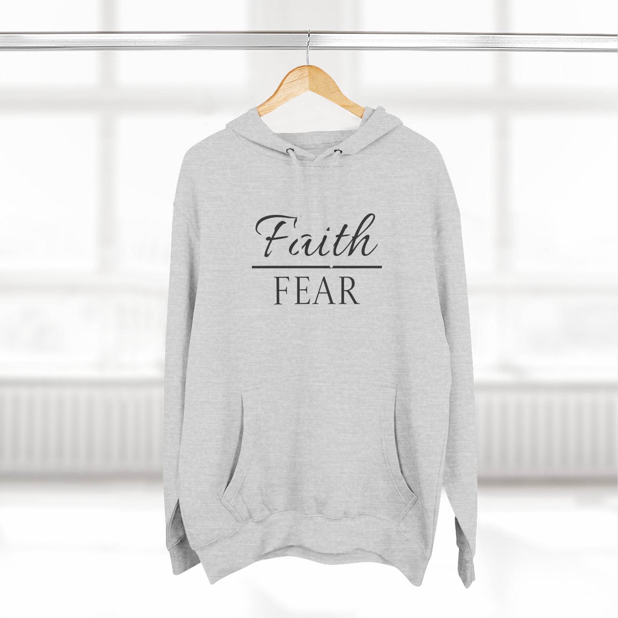 Fleece Hoodie - Faith over Fear