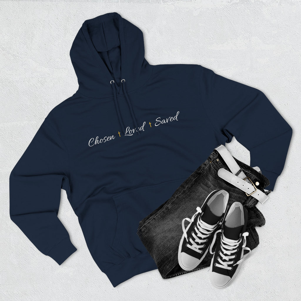 Fleece Hoodie - Chosen, Loved, Saved