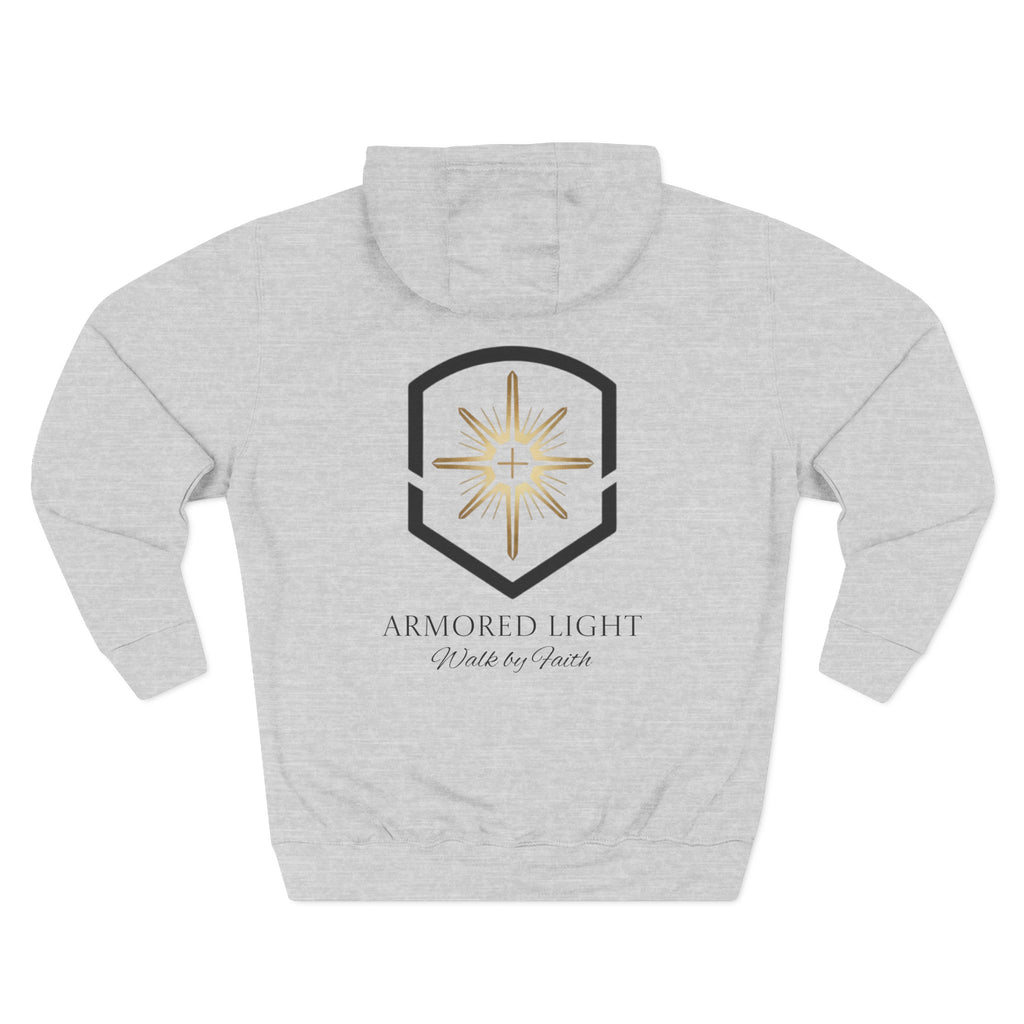 Fleece Hoodie - Armored Light Walk by Faith