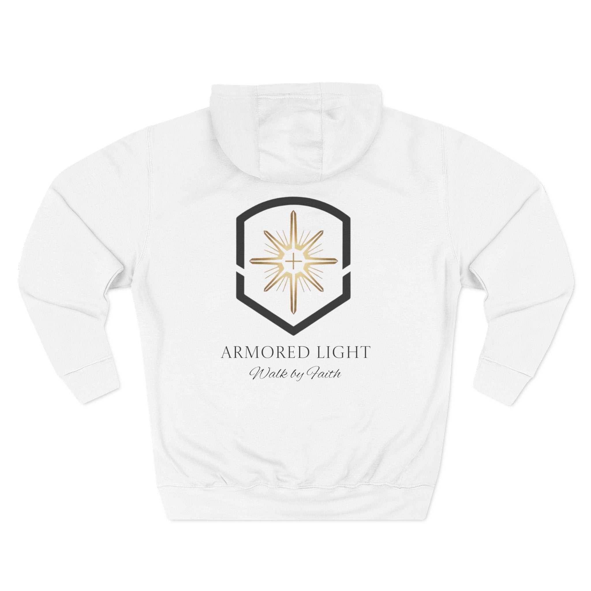 Fleece Hoodie - Armored Light Walk by Faith