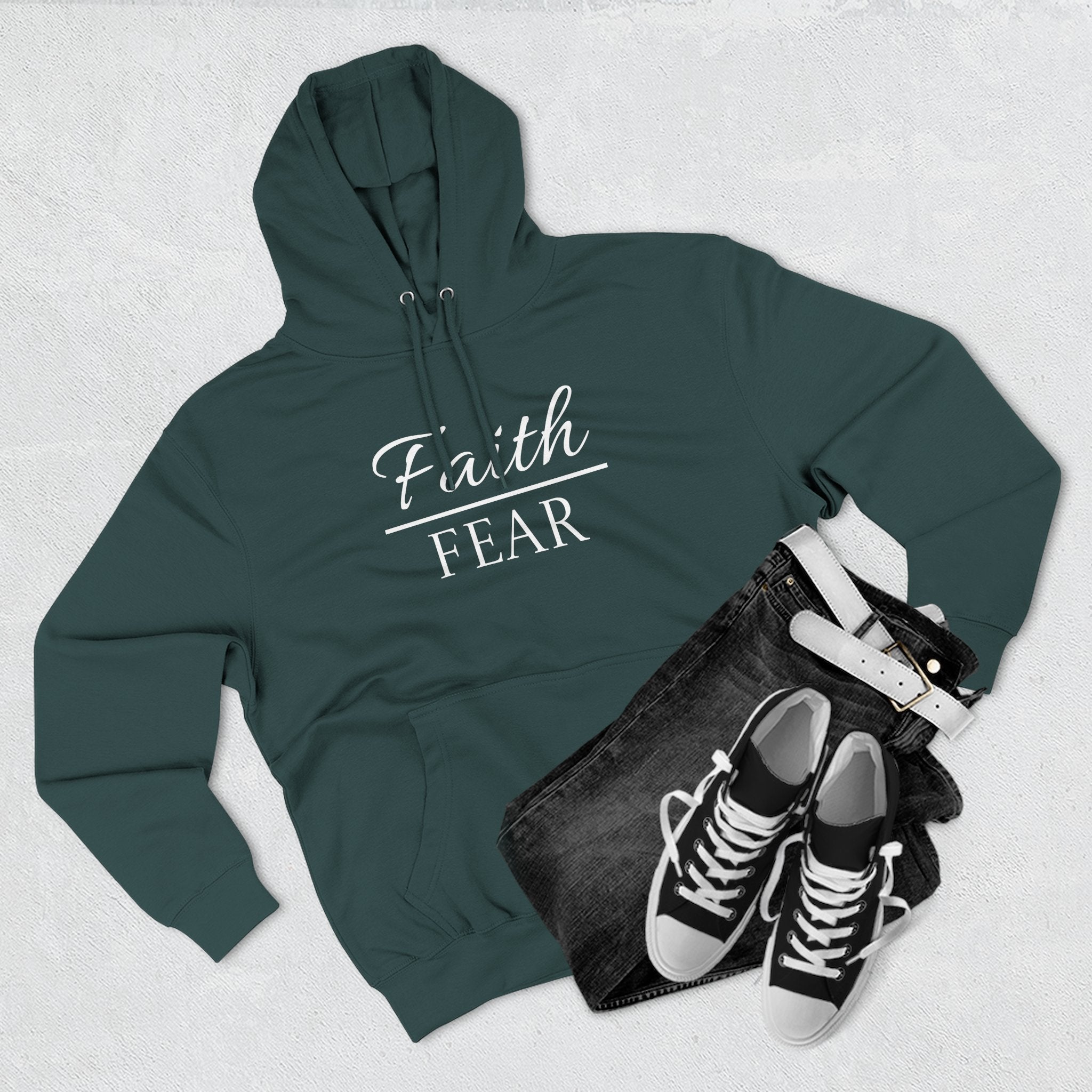Fleece Hoodie - Faith over Fear
