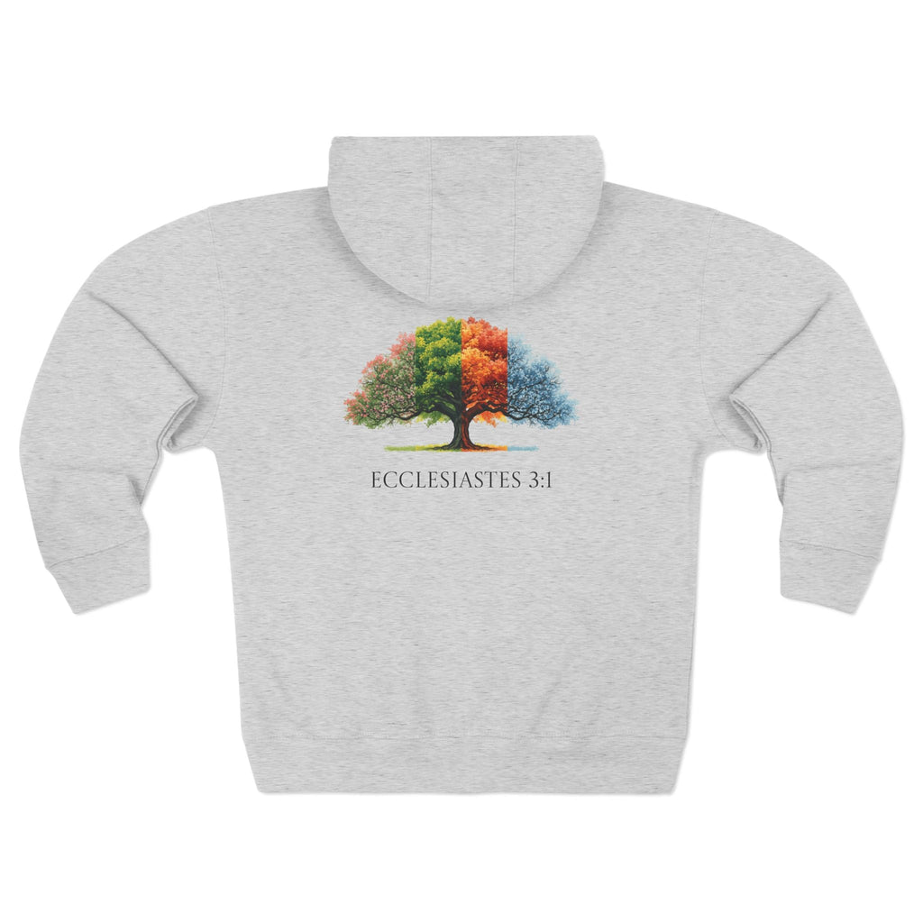 Christian Seasons Tree Zip Hoodie â€” "To Everything There Is a Season" Ecclesiastes - Armored Light