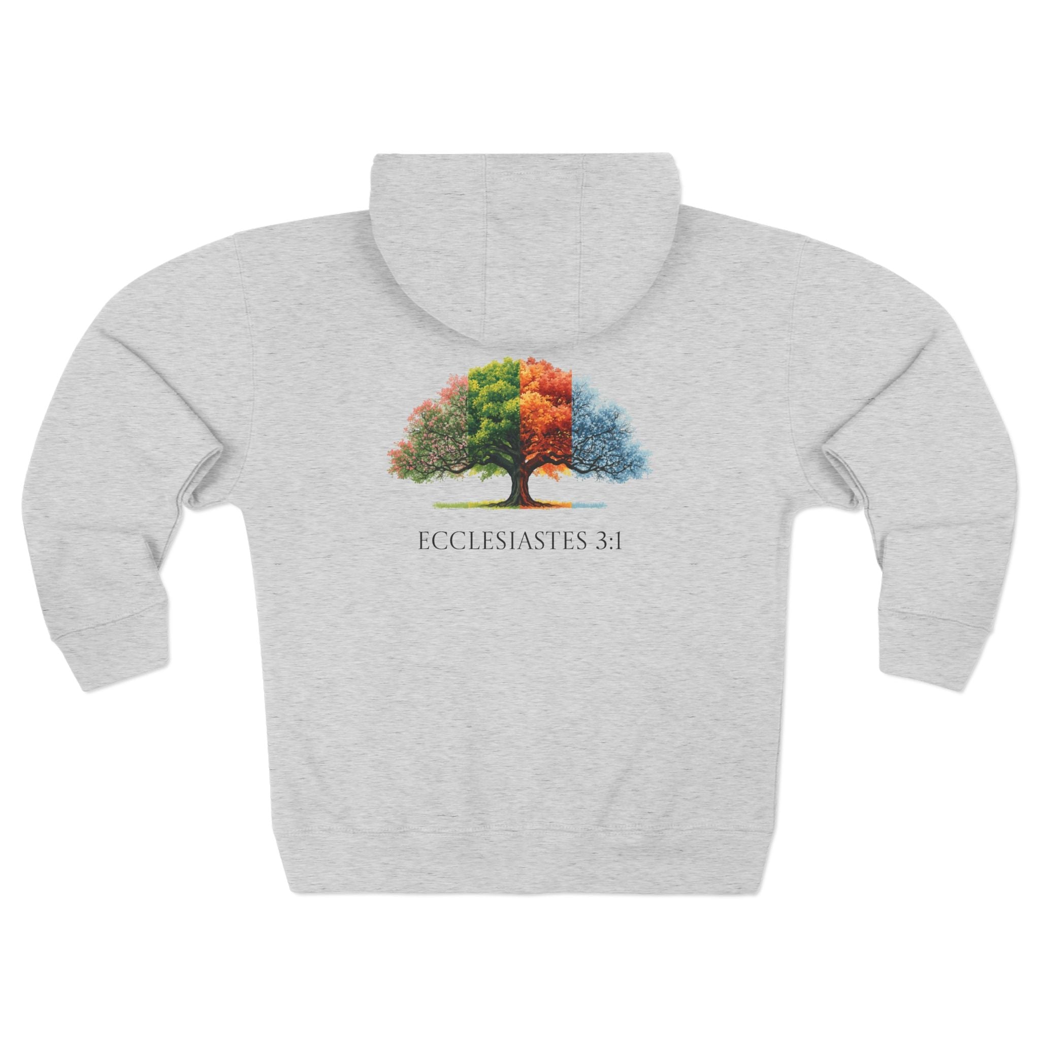 Christian Seasons Tree Zip Hoodie â€” "To Everything There Is a Season" Ecclesiastes - Armored Light