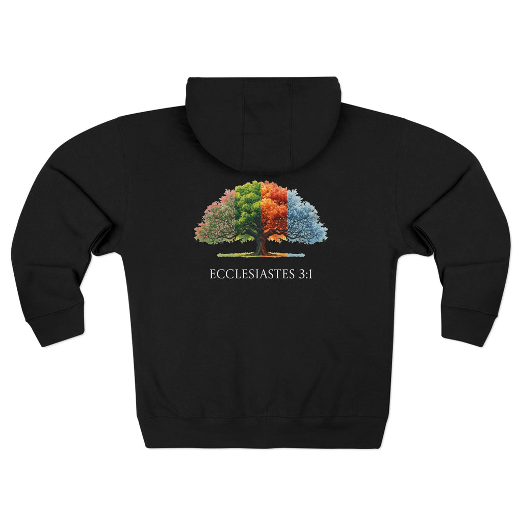 Christian Seasons Tree Zip Hoodie â€” "To Everything There Is a Season" Ecclesiastes - Armored Light