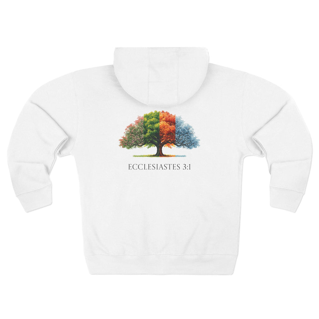 Christian Seasons Tree Zip Hoodie â€” "To Everything There Is a Season" Ecclesiastes - Armored Light