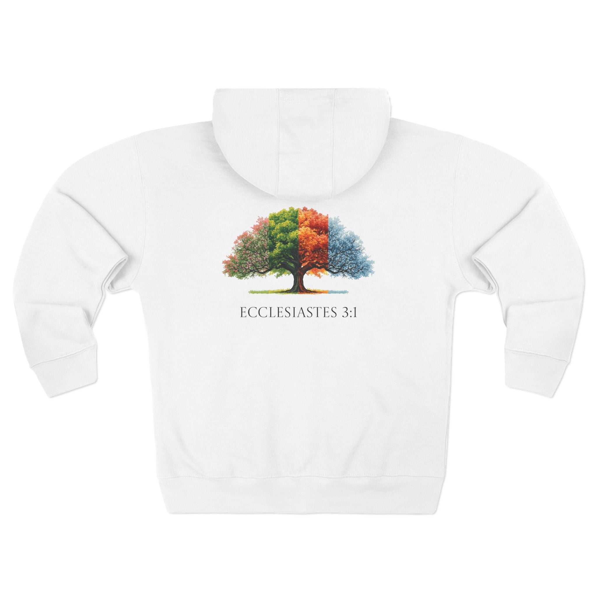 Christian Seasons Tree Zip Hoodie â€” "To Everything There Is a Season" Ecclesiastes - Armored Light