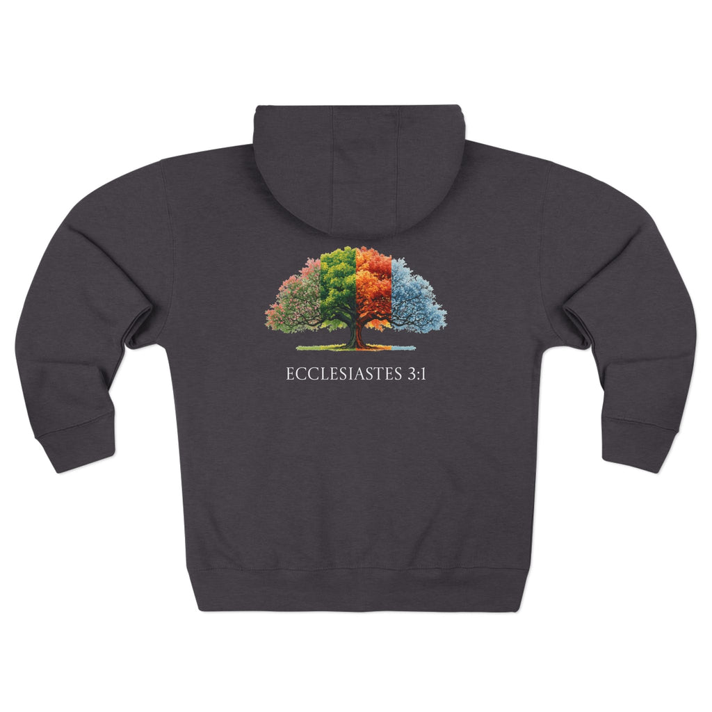 Christian Seasons Tree Zip Hoodie â€” "To Everything There Is a Season" Ecclesiastes - Armored Light