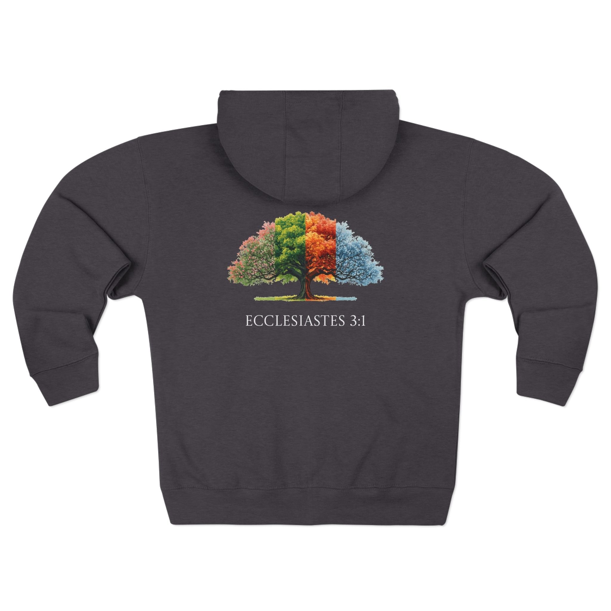 Christian Seasons Tree Zip Hoodie â€” "To Everything There Is a Season" Ecclesiastes - Armored Light