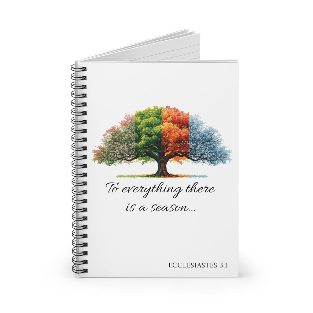 Christian Spiral Notebook â€” 'To Everything There Is a Season' Ruled Journal (Ecclesiastes) - Armored Light