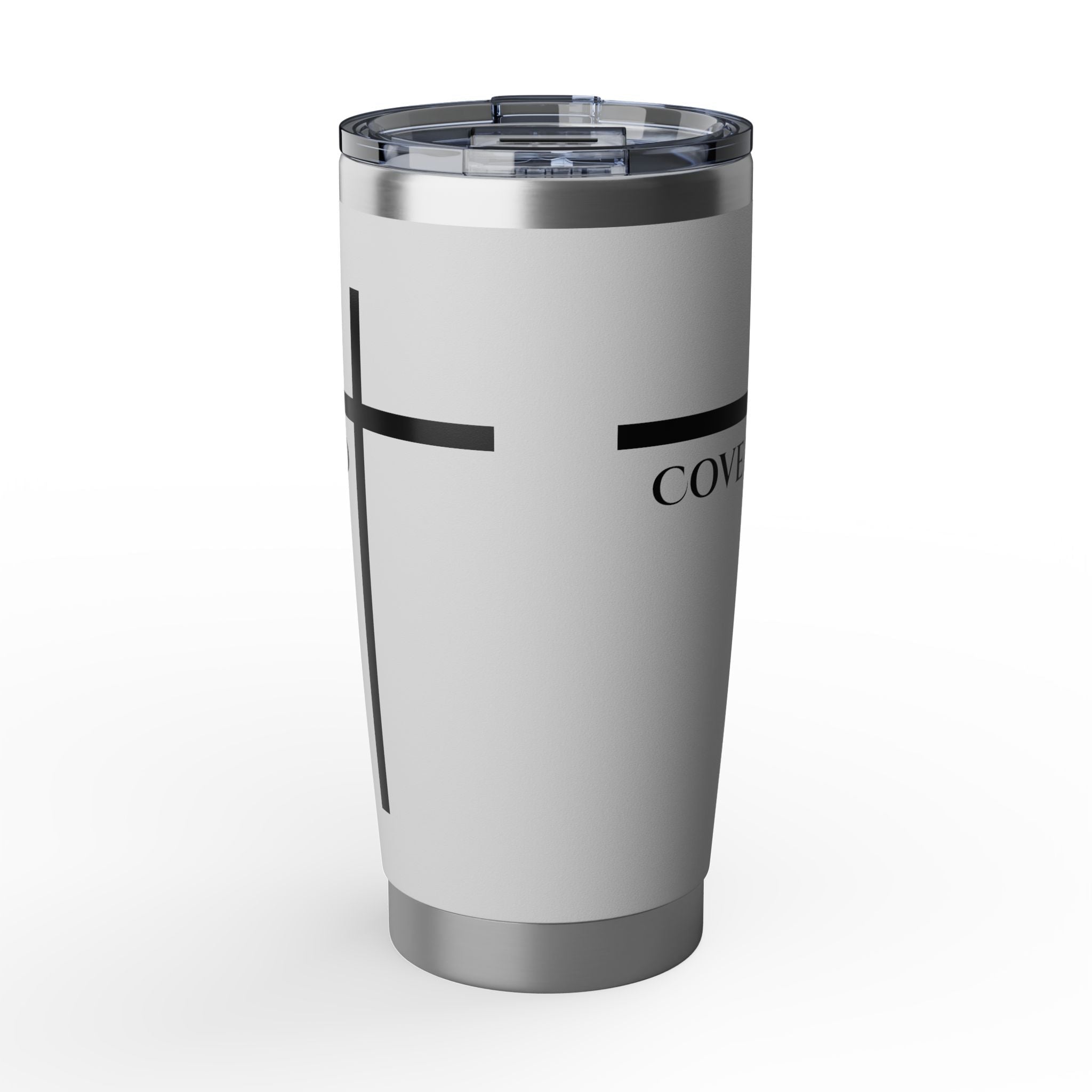 Covered by the Cross - Faith 20oz Tumbler — Inspirational Christian Travel Mug - Armored Light