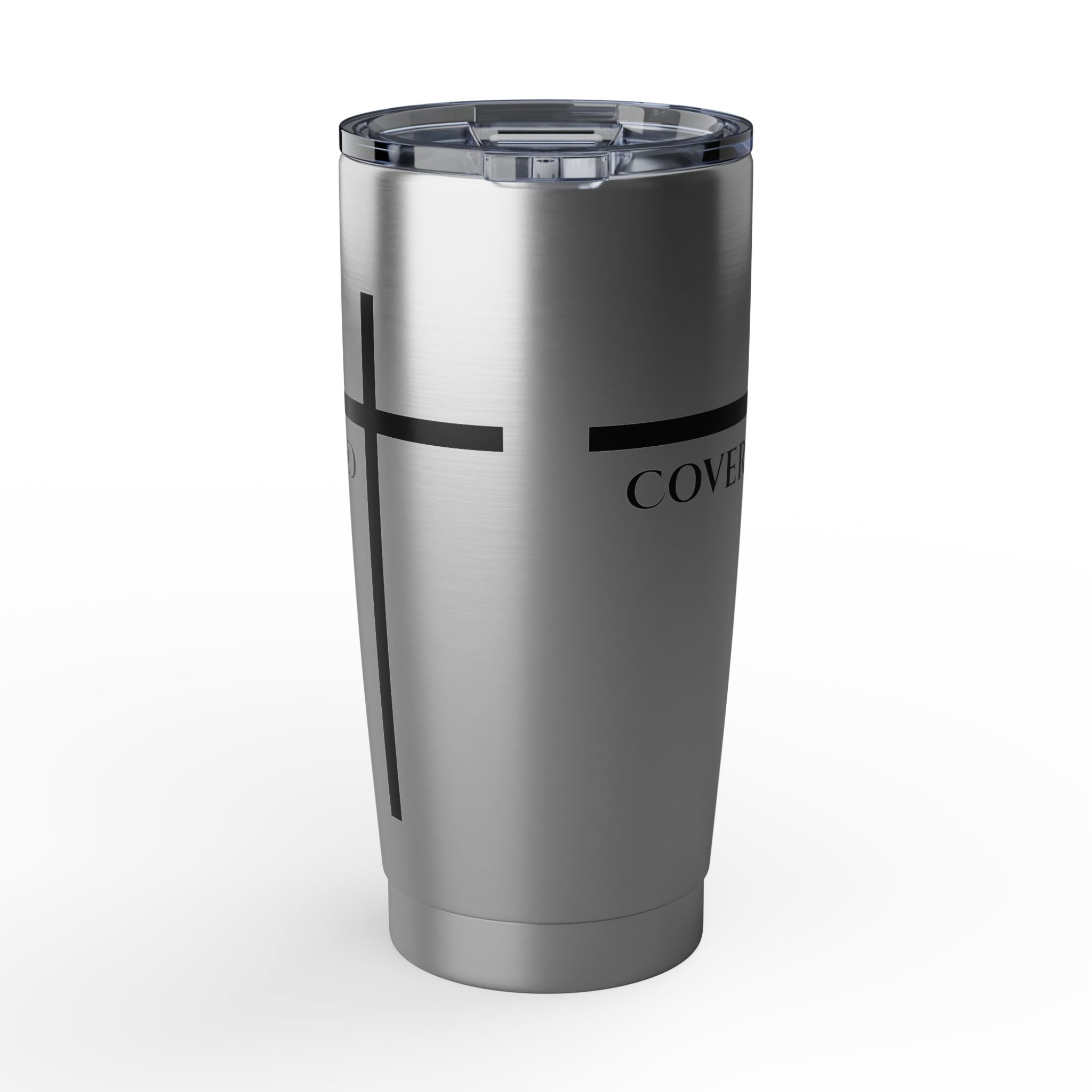Covered by the Cross - Faith 20oz Tumbler — Inspirational Christian Travel Mug - Armored Light