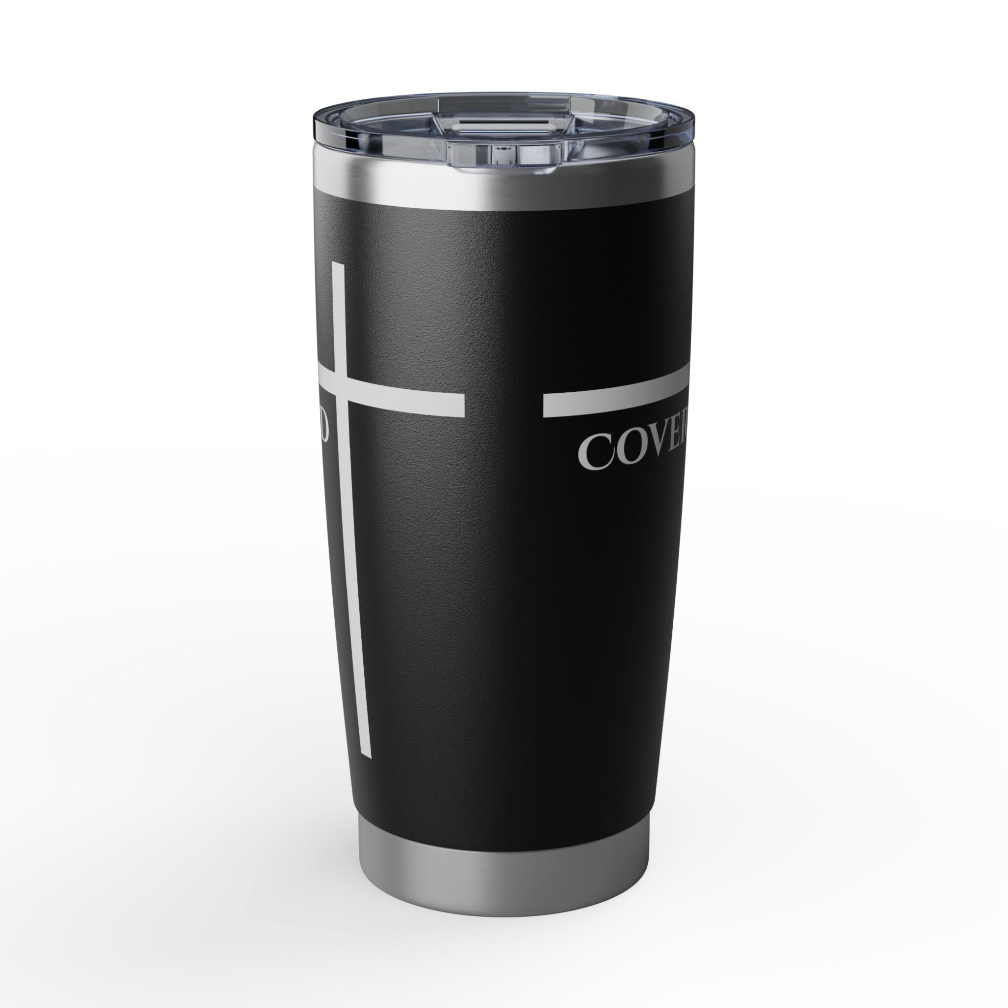 Covered by the Cross - Faith 20oz Tumbler — Inspirational Christian Travel Mug - Armored Light