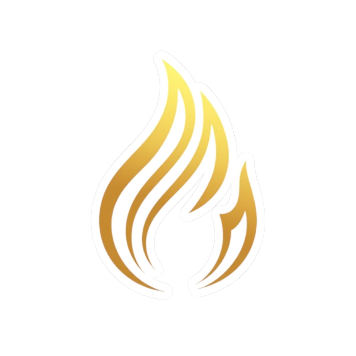 Sticker - Flame (White) - Armored Light