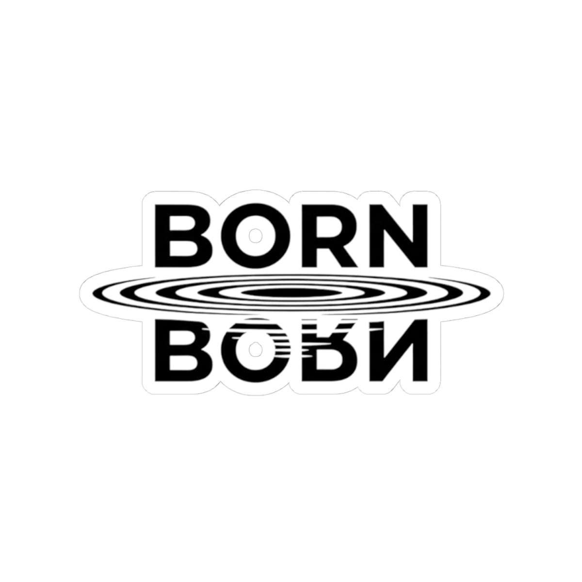 Stickers - Born Again - White - Armored Light